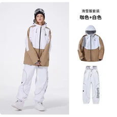 패션 스키복 여성 겨울 싱글 더블 보드 방풍 따뜻한 야외 두꺼운, 02 M, 02 as picture