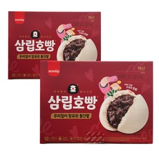 삼립 우리밀 팥호빵, 1.08kg, 2개