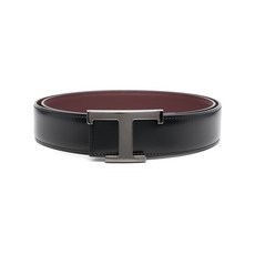 토즈 레터링 로고 가죽 벨트