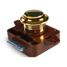 TYTXRV 26MM RV 서랍 래치 캐러밴 푸시 보트 가구 하드웨어 버튼 캠핑카 자동차, Brown 1, 1개
