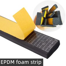 EVA 블랙 고무 자체 접착 스폰지 씰 스트립 폼 강력한 단면 방음 충돌 방지 개스킷 2m 10m, 10mm x 10mm x 2m