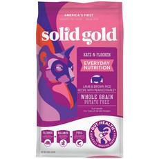 Solid Gold 素力高 室內成貓專用 無穀雞肉扁豆蘋果配方飼料, 1個, 什錦羊肉 (全齡貓), 1.81kg, 羊