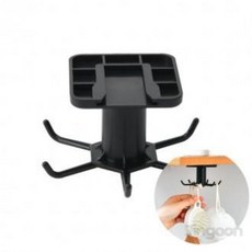 접착식 문어발 회전 후크x1개 6구회전주방걸이, 1개