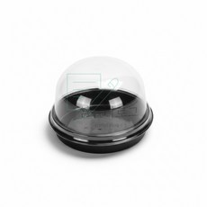 심플리로그 돔형 디저트 케이스 흑색 디저트컵