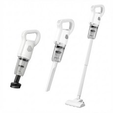 가벼운 무선 미니 핸디 청소기 원룸 소형 무선청소기 + 툴 세트, EQ-440, WHITE