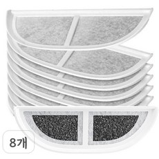 유피 정수기 필터 3세대 강아지 자동 음수대 고양이 급수기 호환, 8개