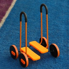 체력 운동 페달롤러 체육교구 페달 자전거 감각통합, 1개, 1cm, 오렌지 사륜 페달 스쿠터