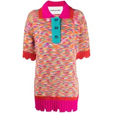 앤더슨벨 니트 반소매 폴로 셔츠