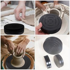 플라스틱 점토 턴테이블 도자기 조각용 회전 받침대 초보자용 세라믹 아트 수업용, 1개