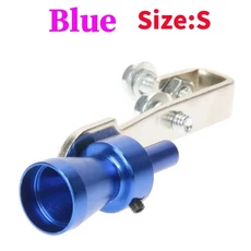 크기 S 범호환 자동차 사운드 휘슬 머플러 파이프 쉬운 설치 교체 M/L/XL, 1