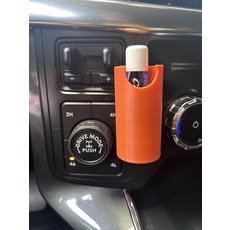 [2] Designz3D 차량용 립밤 챕스틱 홀더 자동차 액세서리용 열로 지저분해지지 않음 (오렌지), 주황색