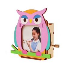 퍼즐피플 3D목재 영공방 어린이 퍼즐키트, 1개, 3D목재 오르골 액자 부엉이, 1피스