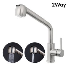 비욘드퍼니싱 주방수전 샤워헤드형 스텐 싱크대수전 주방 수도꼭지 SUS304, 스텐 샤워헤드형 MW1600, 1개