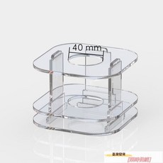 亞克力透明愛麗棒展示盒加高收納盒應援棒熒光棒大頭棒放置架子, [大號帶門可放兩組]雙背板可夾門票,應援棒展示盒