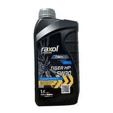 락솔 타이거 raxol TIGER HP 5W30 가솔린 디젤(DPF) 합성엔진오일, 1개, 1L