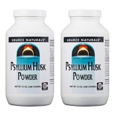 Source Naturals 실리엄 허스크 파우더, 340g, 2개