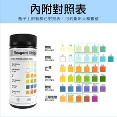 AQUARIUM TEST STRIPS 9合1 水質檢測 水族箱 魚缸 測試紙 SHM-TS950, 1個, 六合一水質測試紙/50入