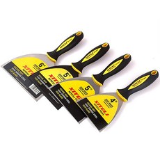 탄소강 퍼티 페인트 도구 석고 삽 충전 주걱 벽지 페인트 스크레이퍼 깨끗한 주걱 건설 도구, 04 5 inch, 1개