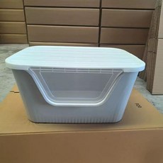 초대형 80cm 대형고양이화장실 점보 특대형 옐로우 캣화장실, 1개, 향기 차단 완전 640x450x330mm B