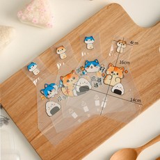 삼각김밥 포장지 1000매 삼각 축제 봉투 포장 스티커 소풍 일본식 특수 종이 식품 등급용, 50개, 작은 고양이 도시락 가방 랜덤 50개