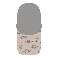 무미베베 겨울 유모차 외출용 침낭, 지퍼형, 베이지, 1개