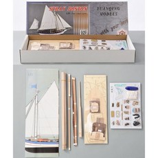 波士頓·浪花號1:30 帆船模型手工實木木質古典帆船模型拚裝套材, 波士頓·浪花號船模套材, 1個