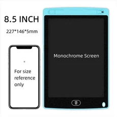 어린이용 LCD 그림 그리기 태블릿 장난감 그래피티 스케치패드 필기 칠판 매직 드로잉 보드 선물 8.5, 04 single light blue