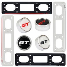 [CL] 번호판볼트 자동차 번호판가드 볼트 GT오리지널 전차종 튜닝용품_@%#%^;9652401EA clo*442eD, 번호판가드_화이트레드, 1개
