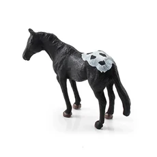 미니 시뮬레이션 정적 말 피규어 현실적인 조랑말 장난감 동물 말 클럽 어린이 케이크 토퍼 장식품 홈 데스, 05 Appaloosa Stallion