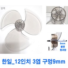 선풍기날개 팬 조임봉 안전망 왼너트, 1개, 한일12형_3협9mm