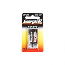 알카라인 건전지 AAA 2입 무수은 일회용 배터리 도어락 장난감 시계건전지, 1개, 1매입