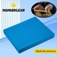 헬스 매트 덤벨 벤치 백패드 무릎 스펀지 코어 복부, 1개, 스카이블루 40cmx33cmx50mm
