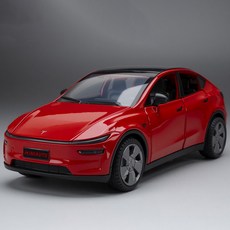 TESLA 테슬라 전기차 Model Y 주니퍼 1대32 1:32 자동차 미니카 모형 다이캐스트 꿈꾸는다락방, 레드