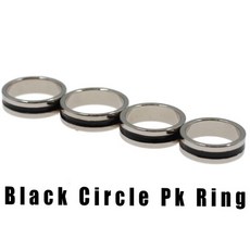 블랙 서클 Pk 링 강력한 자기 자석 매직 트릭 동전 손가락 장식 18/19/20/21mm 크기 특수 효과 소품, 01 21mm