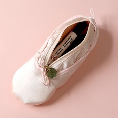 민큐브 토슈즈 발레슈즈 모양 필통 파우치 메이크업 브러쉬 보관함