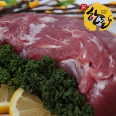 한돈 냉장 안심 스테이크 구이용 500g 2팩 1kg, 2개