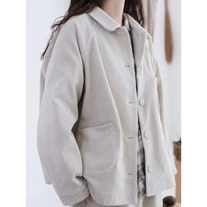 COSYEVNO 코듀로이 코트 여성 가을 겨울 패션 캐주얼 카라넥 골덴 재킷