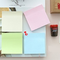 꼬지마켓 재생펄프 파랑 100매 스케쥴메모지