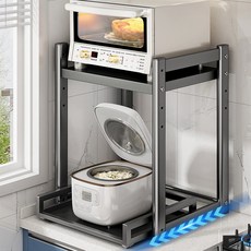 진열대 높이조절 단면 하이퍼랙 전자레인지선반 기본형 밀키화이트 39, (텔레스코픽모델[화이트S사이즈41-58]폭조절