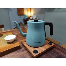 若水風 喬尼亞溫控燒水壺 熱水壺 咖啡 泡茶 手沖壺 快煮壺 細口壺 溫控壺 燒水壺 Junior 煮水壺 保溫瓶, 1個, 綠色, 800ml
