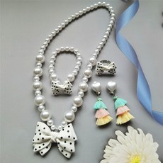 Baby童衣 女童穿搭配件組，兒童玩具飾品，女寶寶項鍊戒指組，夾式耳環，女童串珠手環，多款可愛造型，安全材質