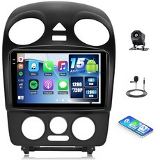 4G+128G VW 비틀 2004-2010 안드로이드 15 자동차 스테레오 라디오 무선 CarPlay 오토 9인치 1280 x 720P IPS 터치 스크린 블루투스5.0 G, 4+128G