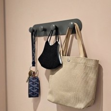 문곰문곰 현관문 자석걸이 현관문 차키 보관함 수납함, 다크그레이, 1개