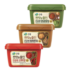 신송 저염 고추장+양념쌈장+재래된장 1kg 각 총, 2개, 3kg