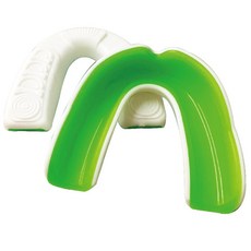 NORDITION 雙層運動牙套 - 護齒器 護牙套 成人/兒童(送收納盒) 台灣製 防磨牙 拳擊 泰拳 BJJ 跆拳道 護牙 護齒 泡熱水, 白綠色, 1套