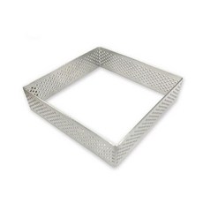 액티비안 스텐 낮은 타르트틀 타공 사각 무스틀 무스링 7cm 베이킹