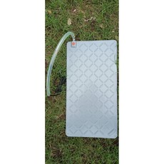 翔安 FRP保溫板 40cm*76cm 90度接頭-硬式加溫墊 超高遠紅外線 (IP69K 兩棲爬蟲 烏龜), 1個, 灰色/90度接頭,無段式機械調溫器/漏電保護插座, 灰色