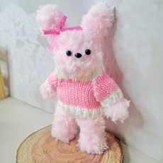 [24종] 모루인형 만들기 DIY 키트, 1개, 04번-3 핑크 스웨터세트