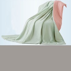 슬림소녀 여름이불 냉감 아이스 비단 가는 이불 침실 여름용, 멜론핑크