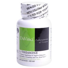 DaVinci Laboratories L-茶氨酸 200 毫克膠囊, 60顆, 1罐